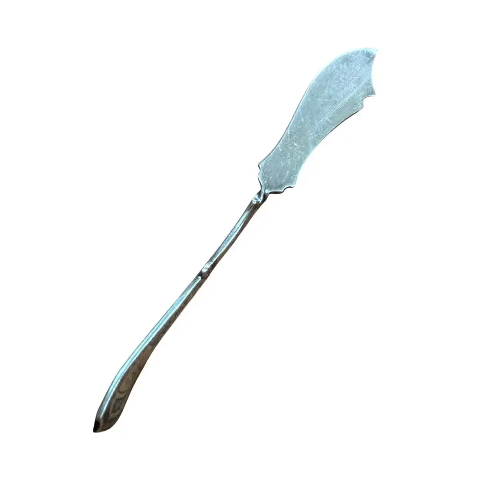 Silver twisted handle master butter knife Countess pattern antique 1880's IS